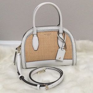 Kate Spade Riley Straw Medium Dome Satchel